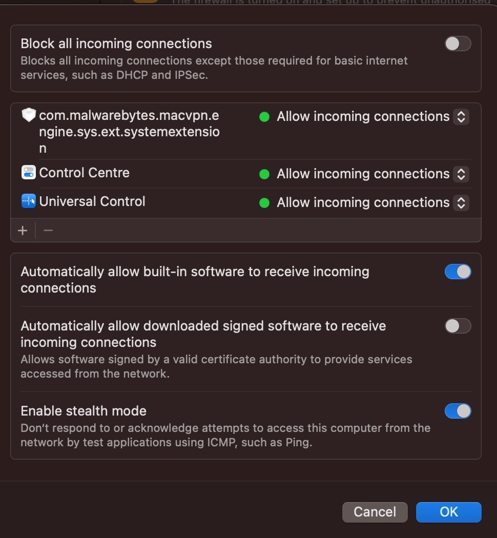 MacOS Ventura Firewall Apple Community