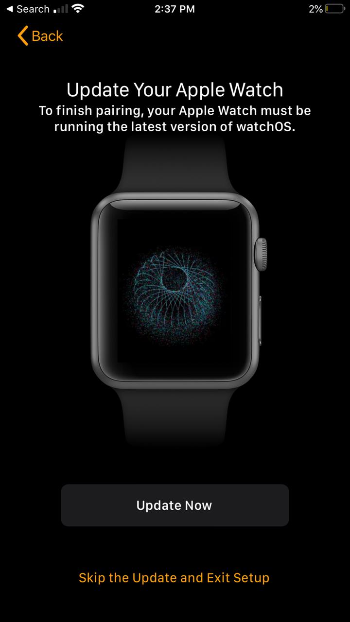 Apple Watch 1 Updated but still Watch 