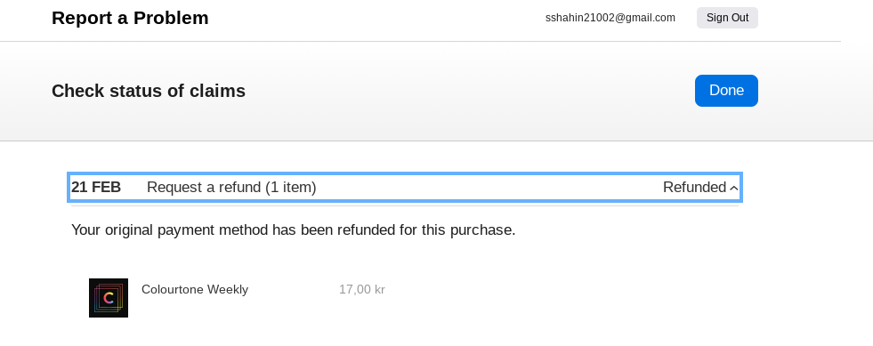 refund status says refunded but did not apple community