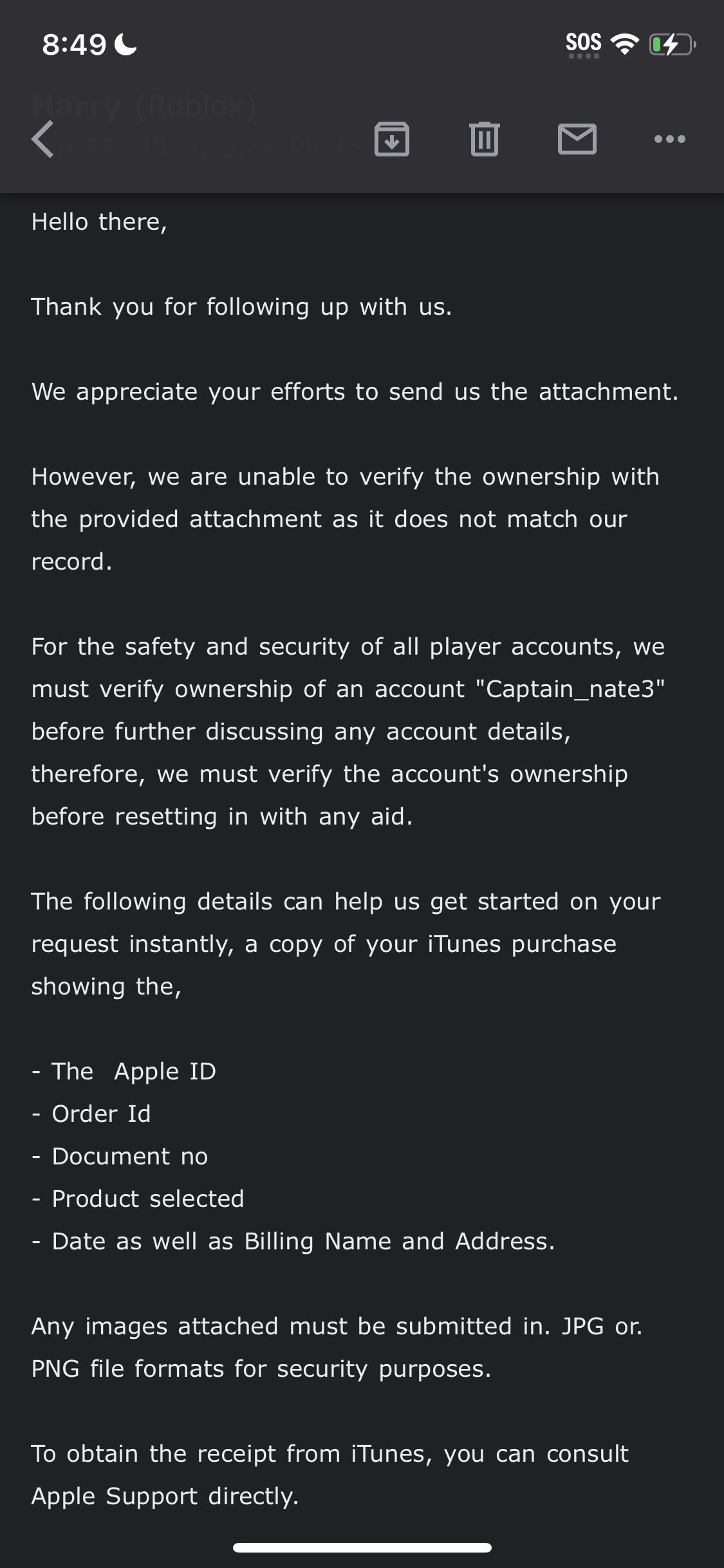 Roblox purchasing error - Apple Community
