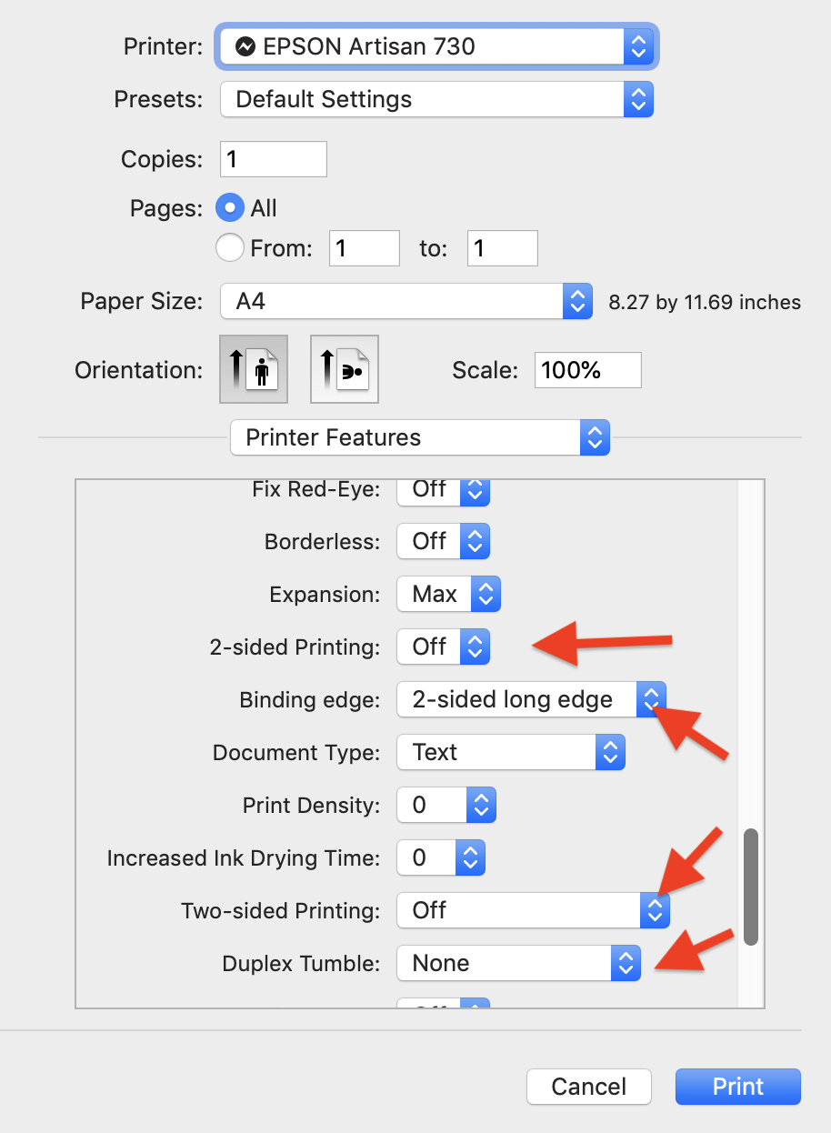2 Sided Printing for PDF Files on Epson W… Apple Community