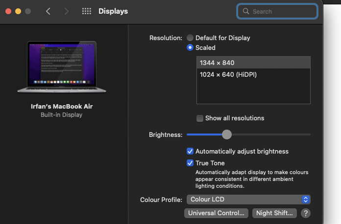 MacBook Air display changed into very low… - Apple Community