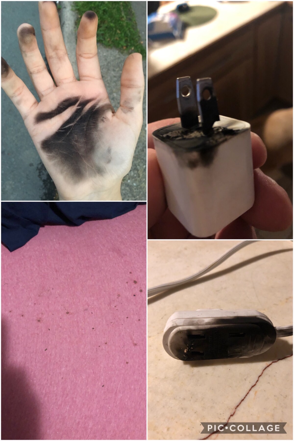 Apple Charging Cube Exploded last night! Apple Community