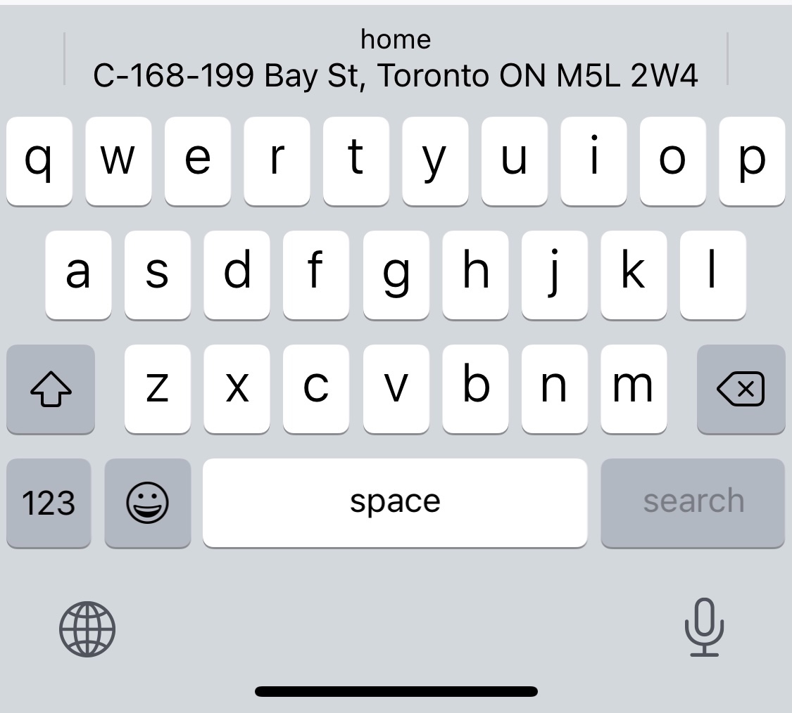 Address On IPhone Keyboard Apple Community