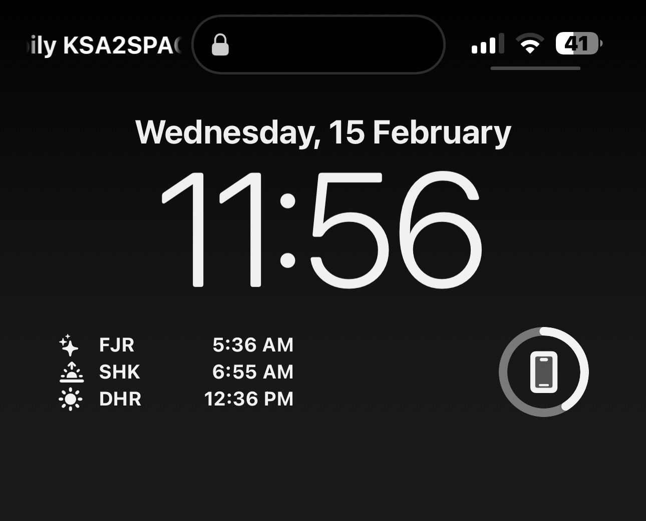 เปอร์เซ็นต์แบตเตอรี่บน iPhone Lockเปอร์เซ็นต์แบตเตอรี่บน iPhone Lock  