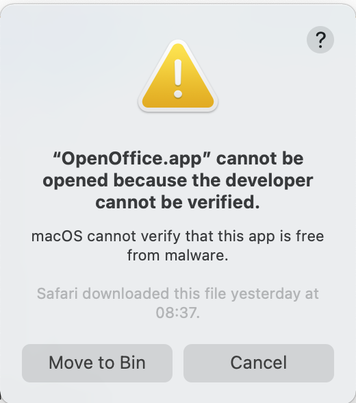 Monterey compatibility with OpenOffice Apple Community