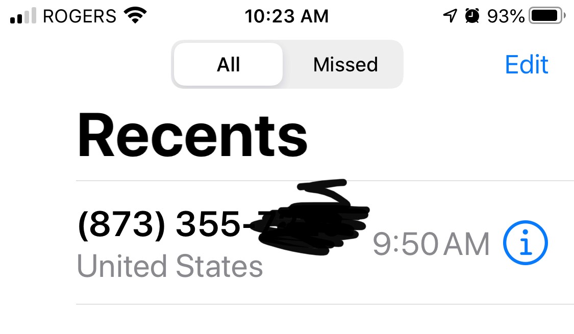 873 area code showing as United States in… - Apple Community