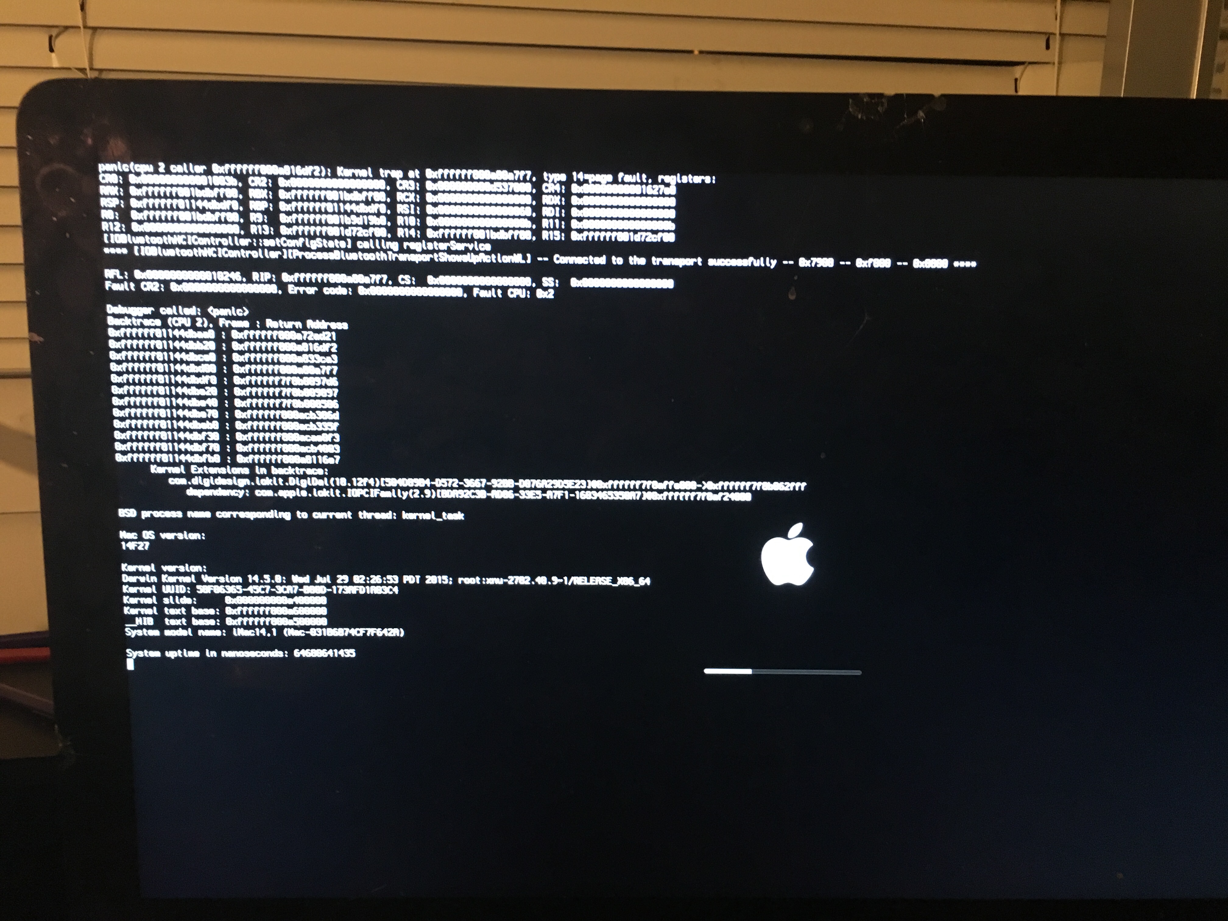 my computer keep trying to restart but an Apple Community