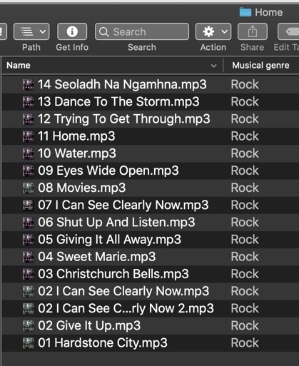 Show Music Genre On Finder folder In List Apple Community