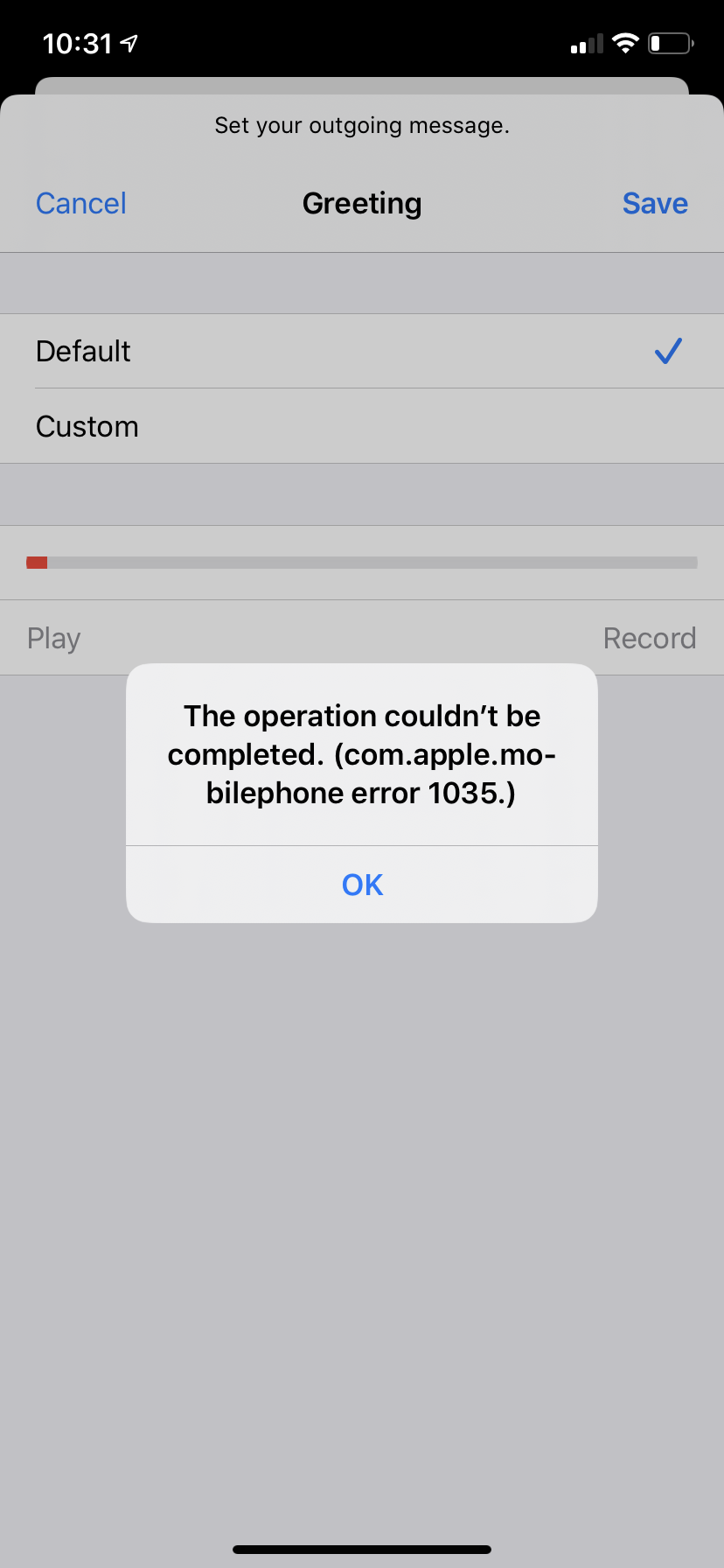 IPhone 11 Visual Voicemail Error 1035 Apple Community