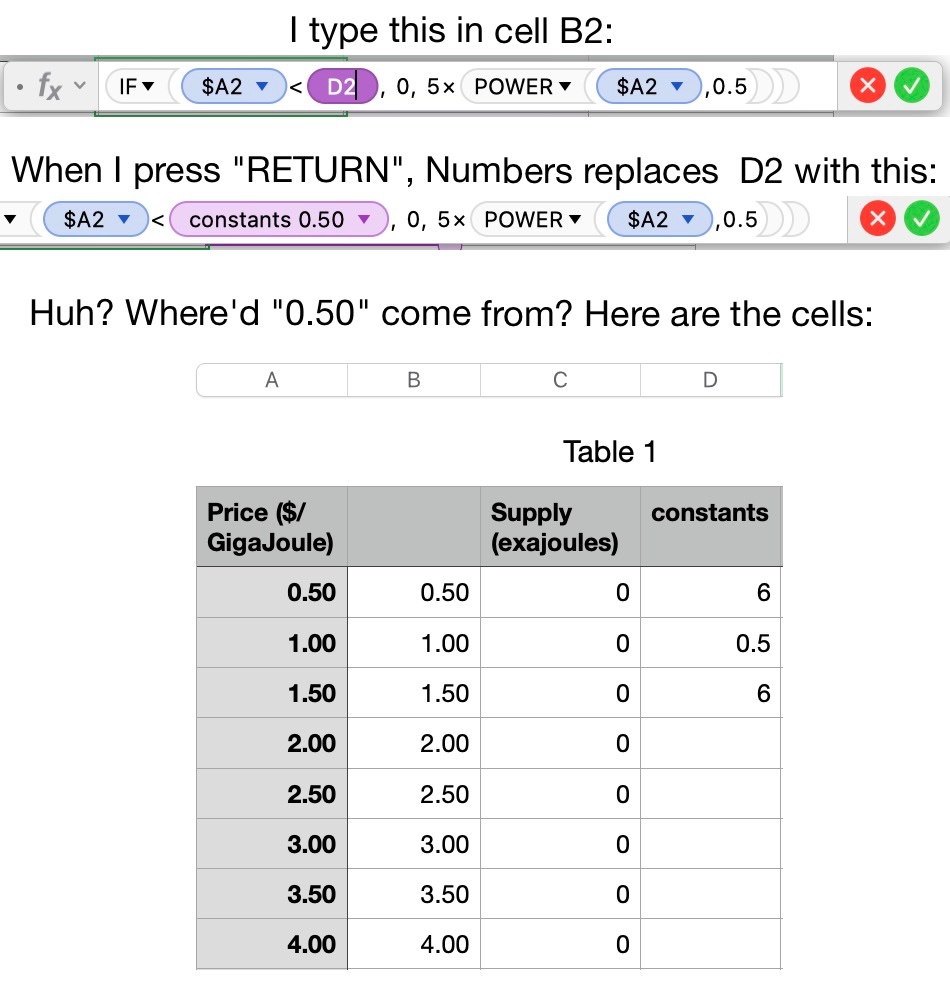 How to reference a fixed cell in Numbers Apple Community