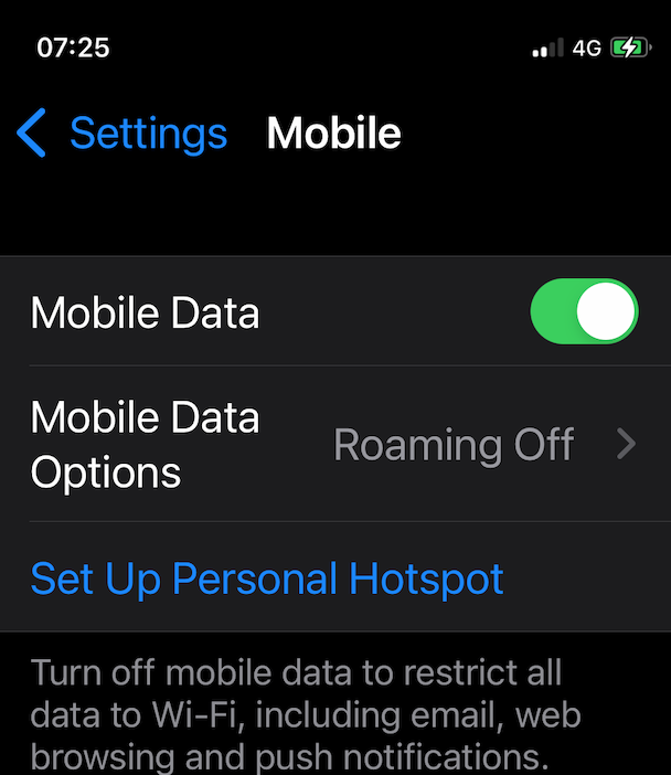 Personal Hotspot error sometimes when ena… Apple Community