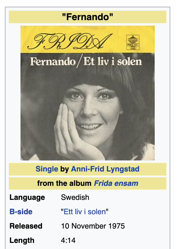 Fernando (song) - Wikipedia