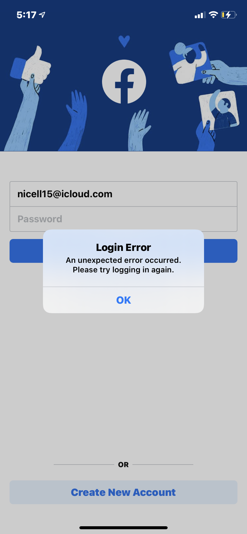 Application Login error - Apple Community