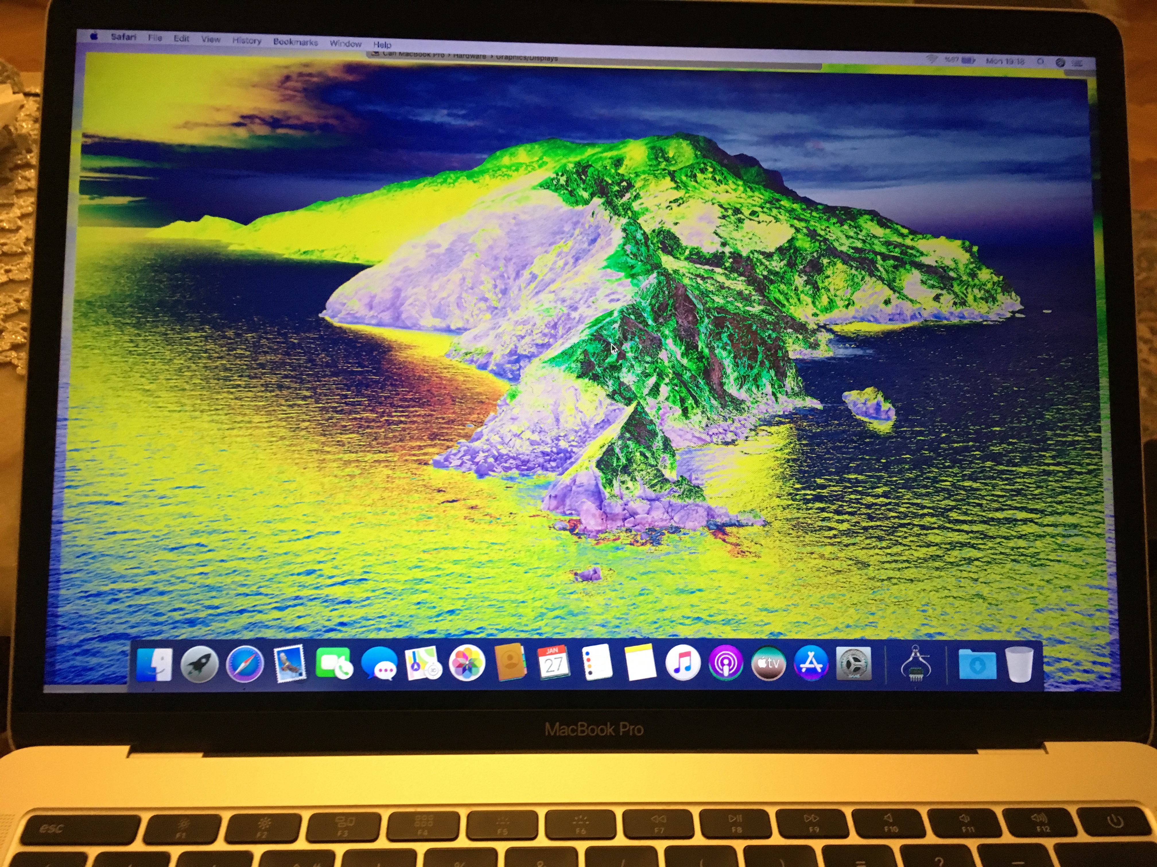 MacBook Pro  Display Weird Colors Aft   Apple Community