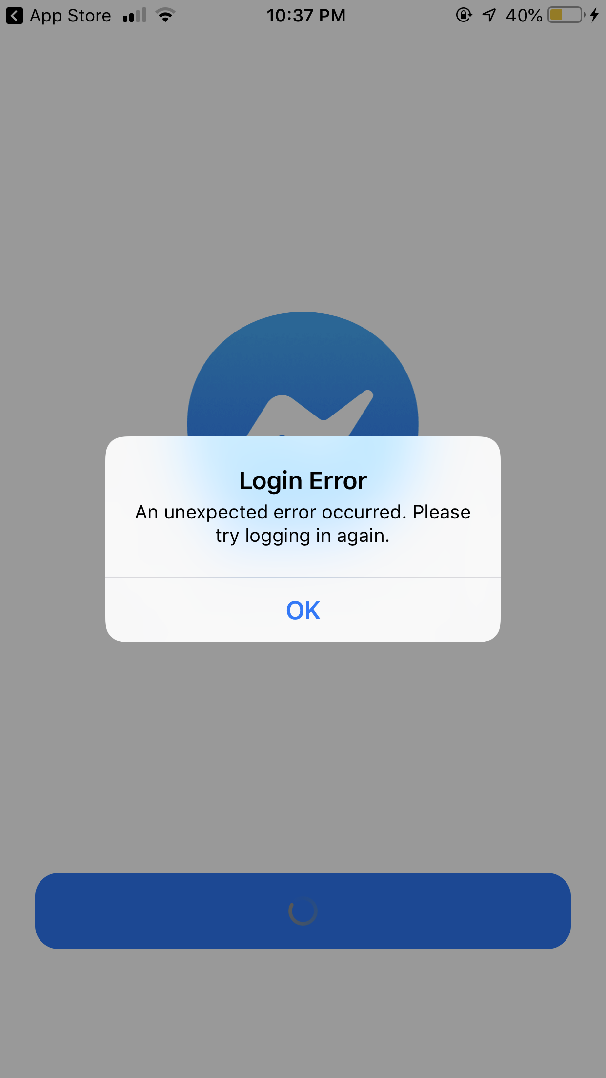 Why does my Facebook keep saying unexpected error?