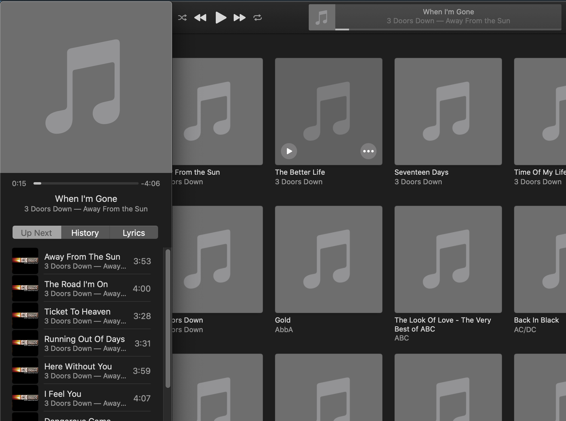 Album art in Music for Catalina Apple Community