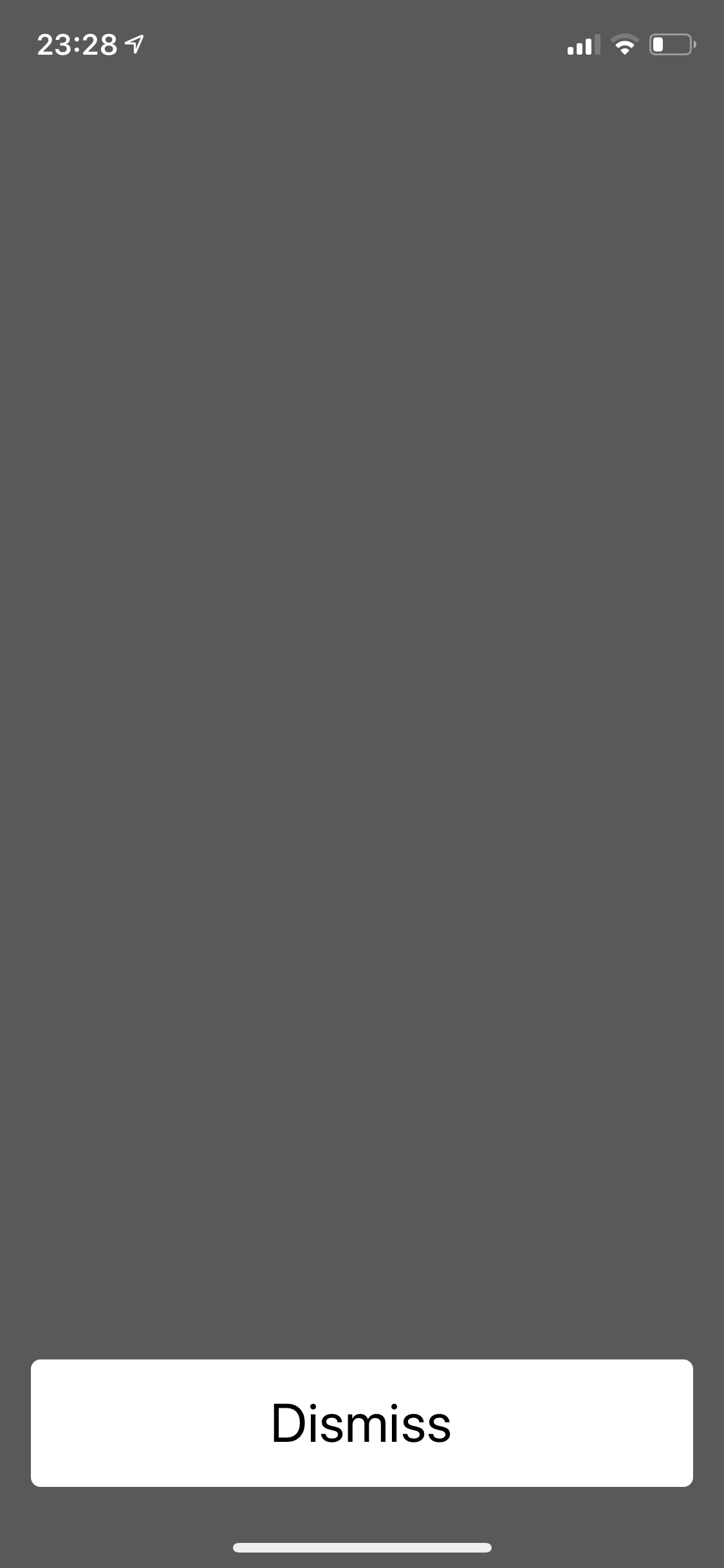 dismiss button - Apple Community