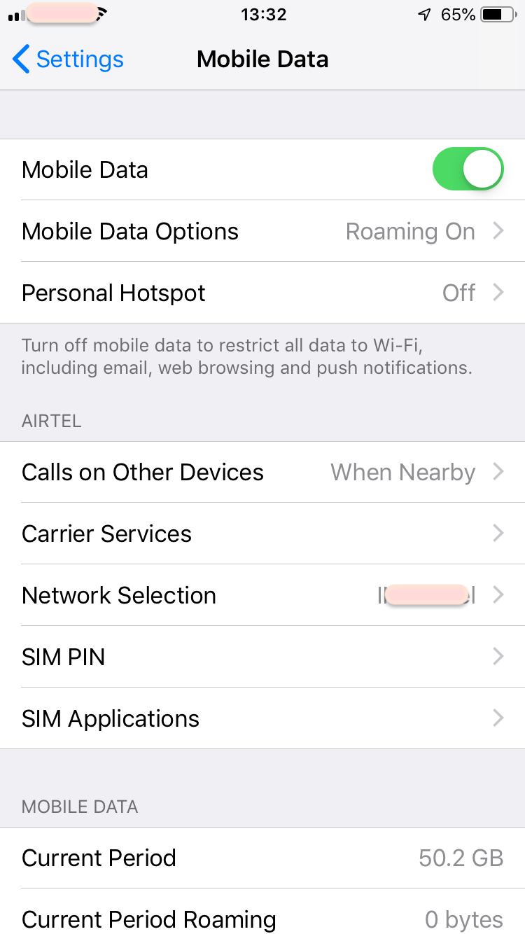 How to access the SIM card applications and services on iPhone