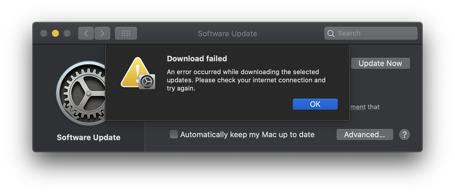 Download Failed Please Check Your Connection Mac