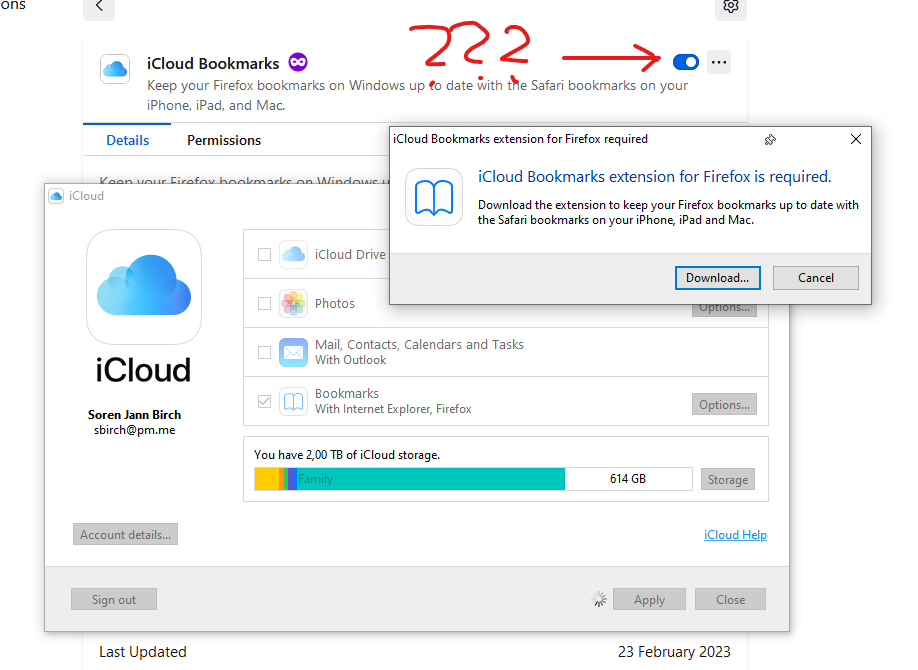 iCloud Bookmarks Extension for Firefox is… Apple Community