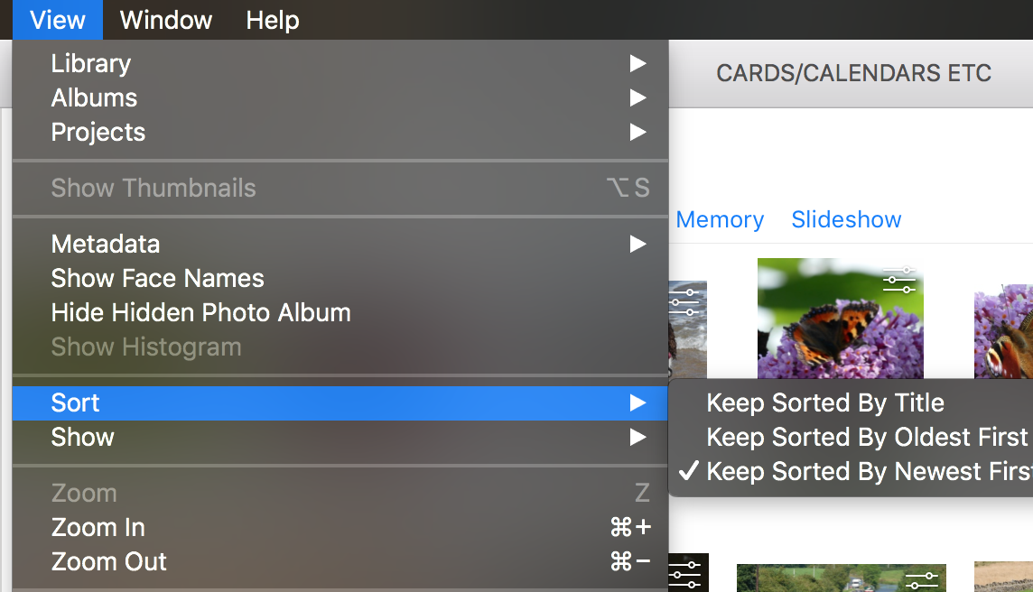 In Photo how do you sort pictures in date… - Apple Community