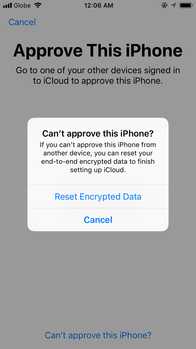 what is end to end encrypted data on iphone?