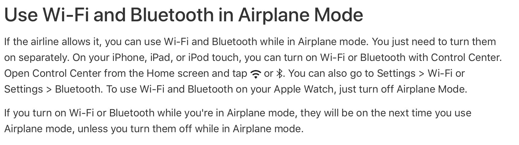 Ios 11 4 1 Airplane Mode Apple Community