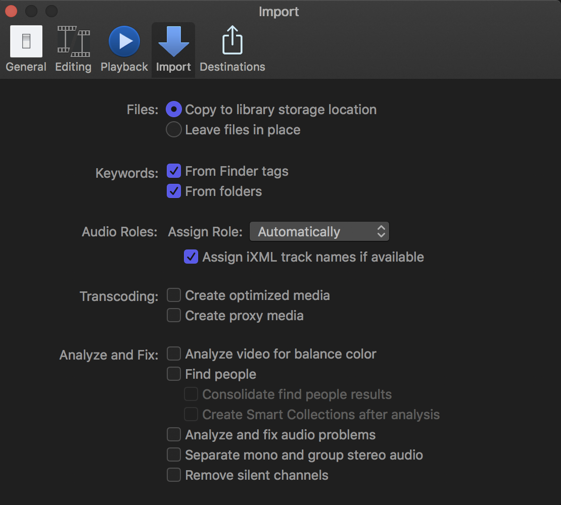 Silence remove. Перевести System Silent channel. Created optimized Media Final Cut.