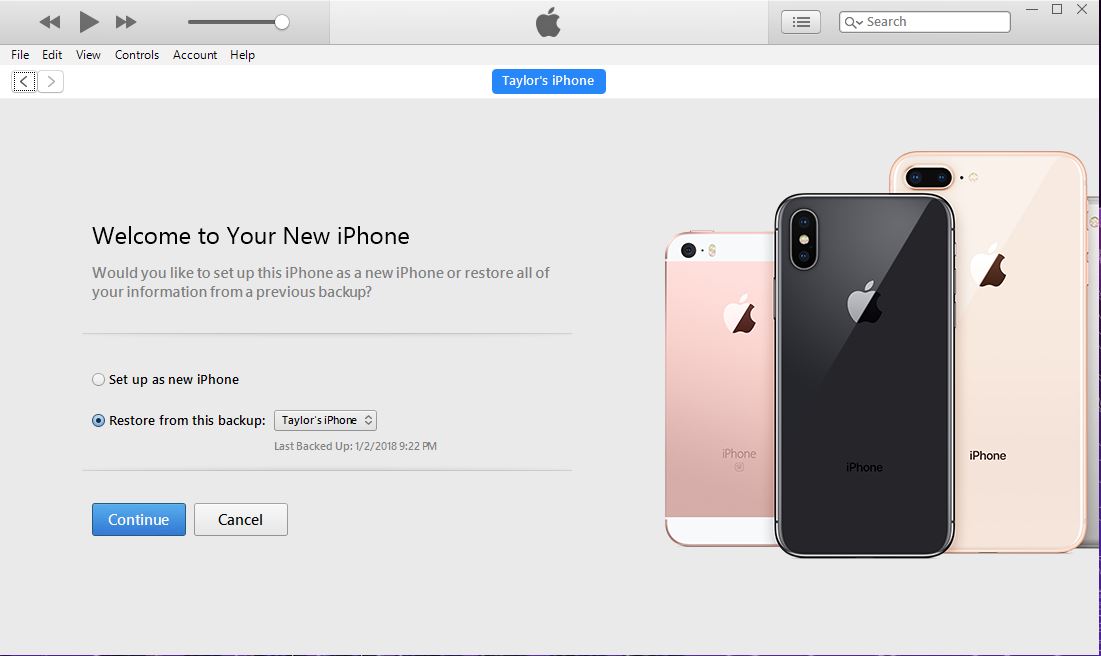 iTunes requiring new phone set up, but it… - Apple Community