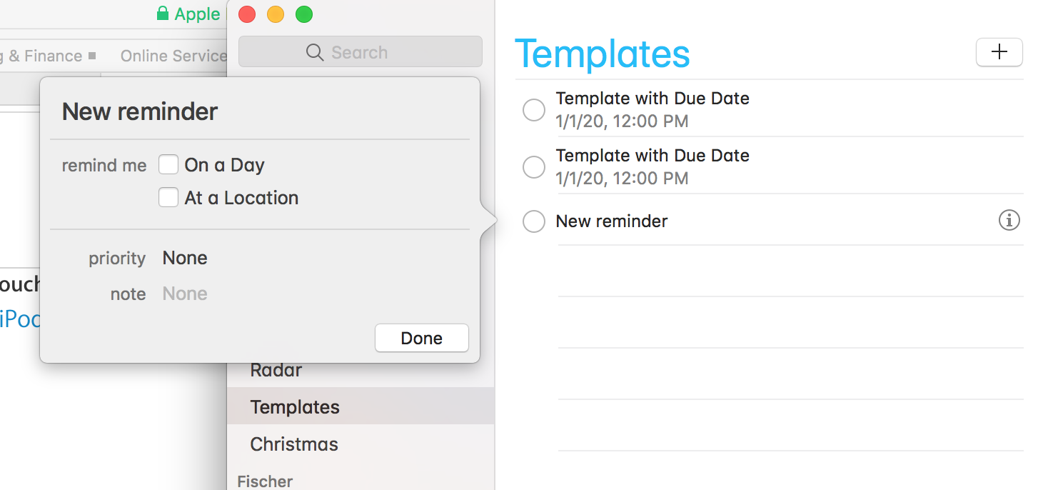Reminders app setting due date on remind… Apple Community