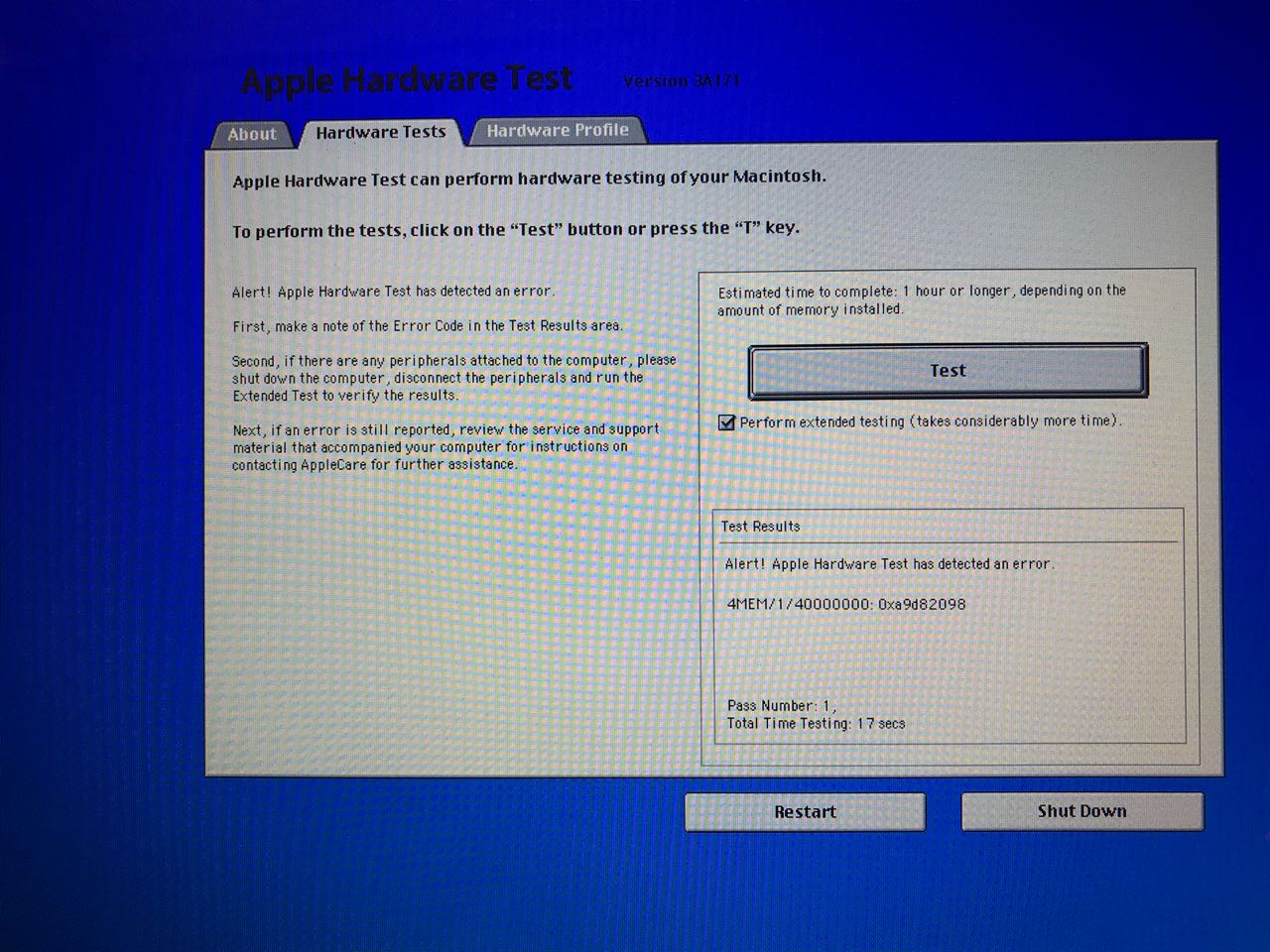 Hardware test. Диагностический тест Apple. Запуск диагностики Apple. 4sns/1/40000000: th00-9.000. Hardware Test Memory.