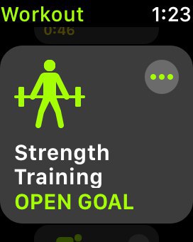 apple workout strength training