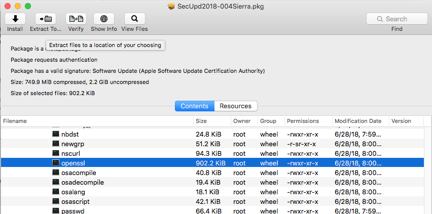 Os x update openssl