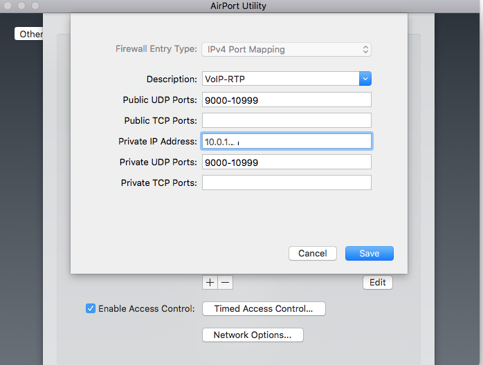 Airport Extreme Multiple Port forwarding Apple Community