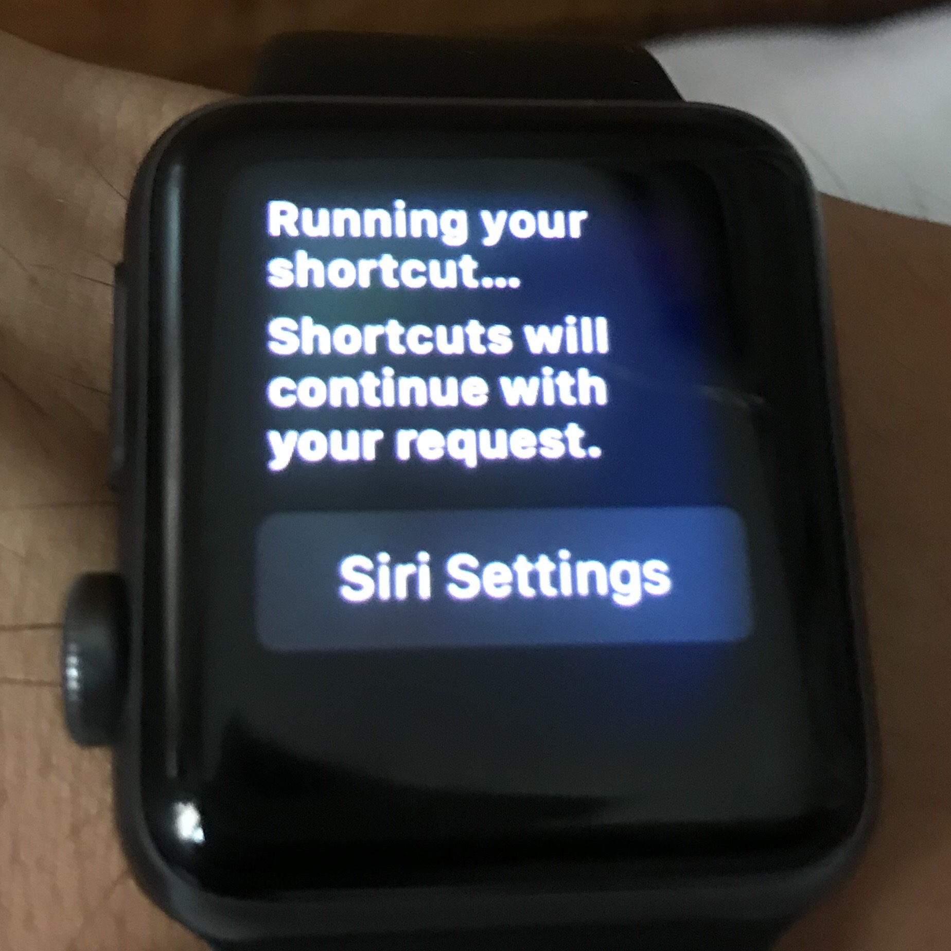 running with iwatch