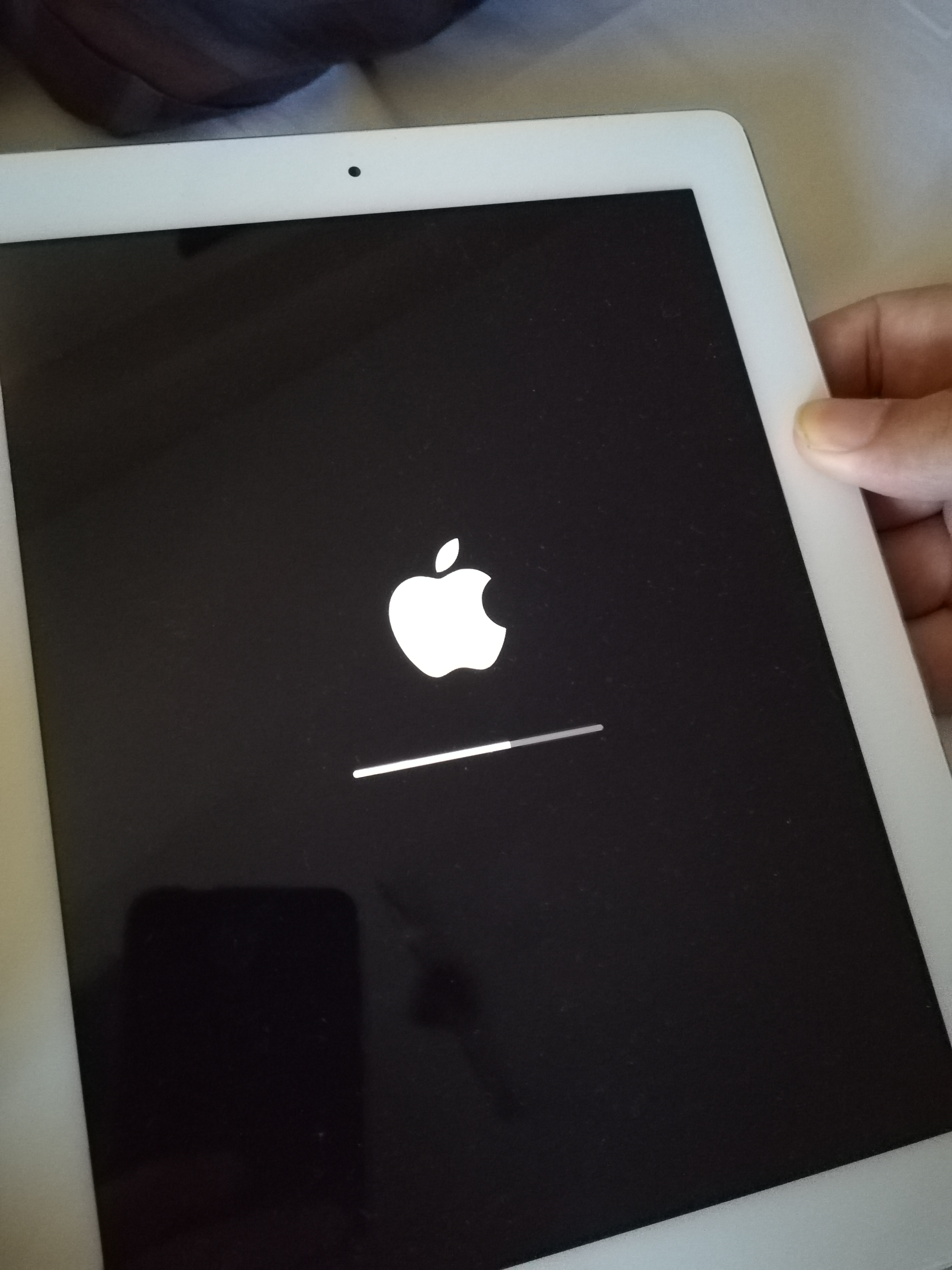 ipad 2 freezes while restore on apple logo - Apple Community