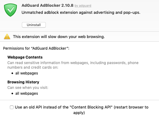 Safari Web extension  AdGuard Knowledge Base