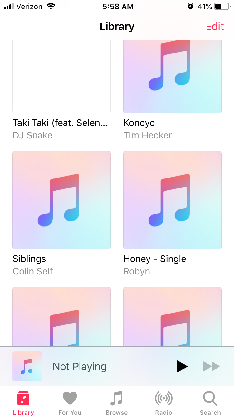 Apple Music Album Artwork Not Showing Apple Community