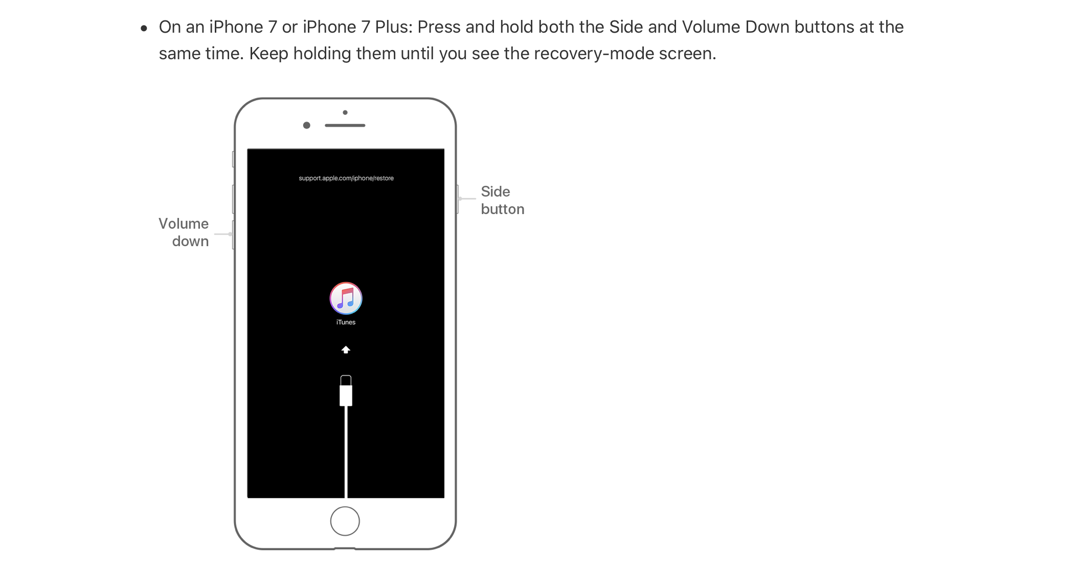 iPhone 7 Plus unable to enter iPhone reco… Apple Community