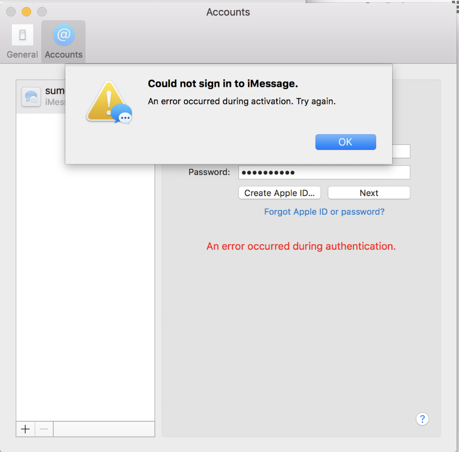 Can't login FaceTime and Messages Apple Community