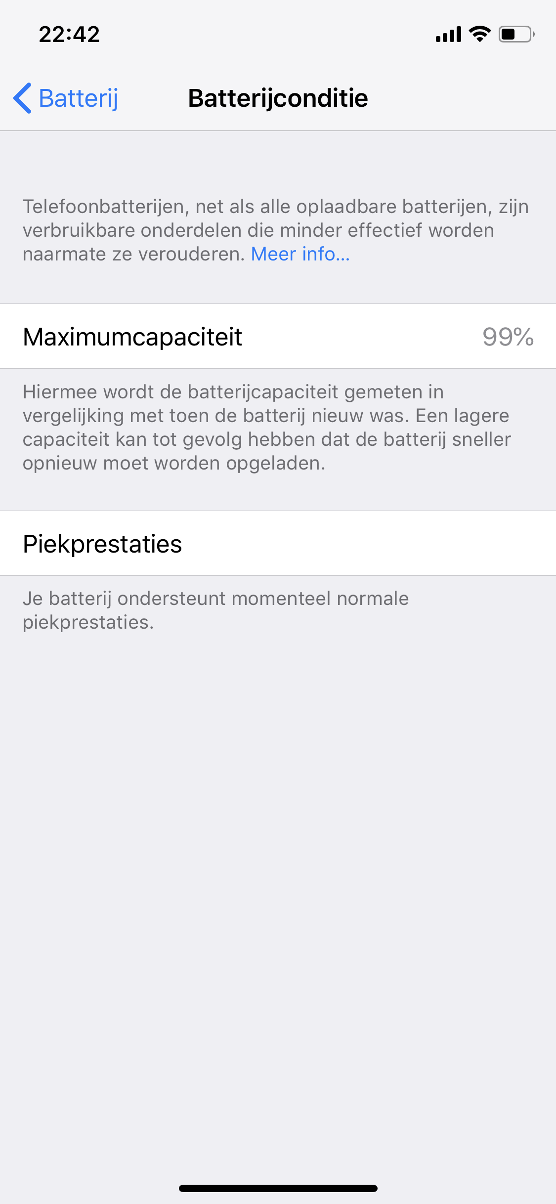 Iphone Xs Battery Health 99 Normal Apple Community