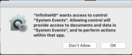 infinite hd access control to system even apple community infinite hd access control to system