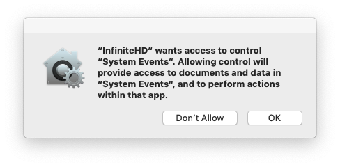 What is infinite hd app on mac free