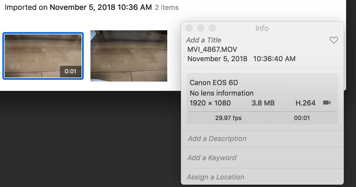 Date and time for videos are changed to i… - Apple Community