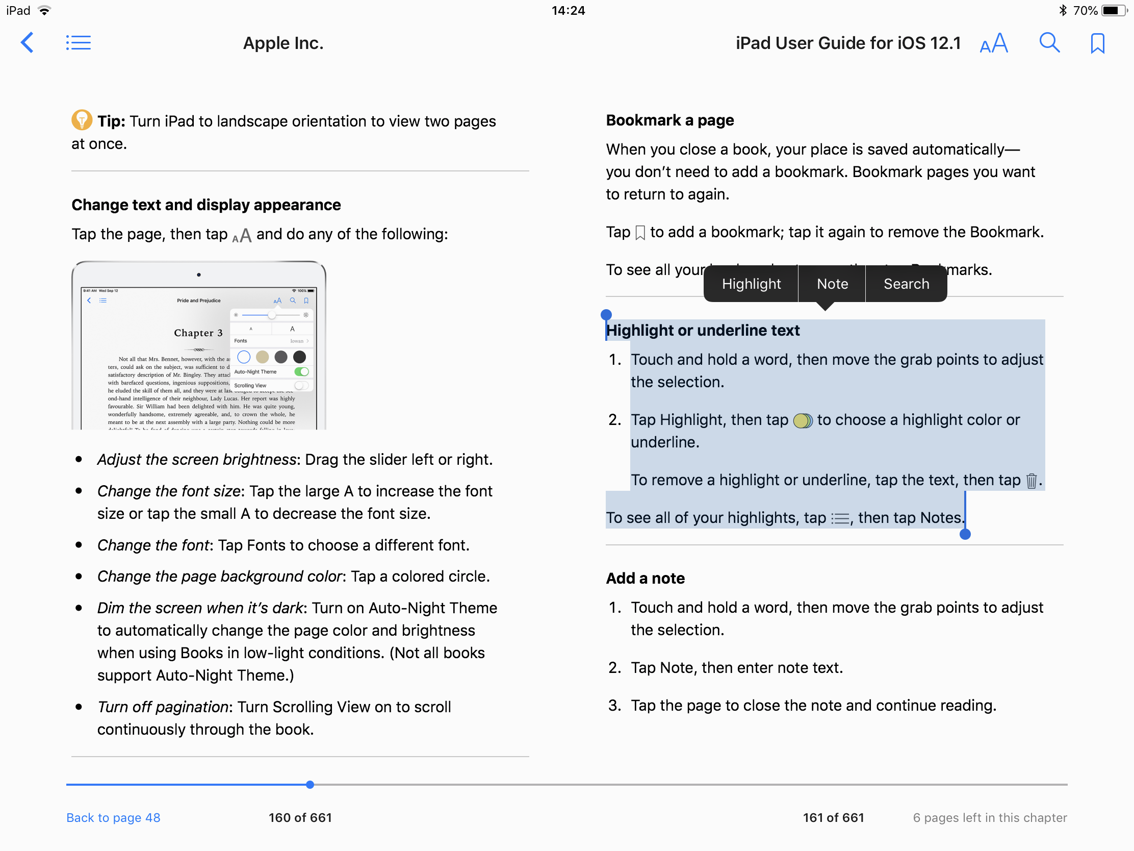 Is there a 'highlight' feature in iBooks … Apple Community