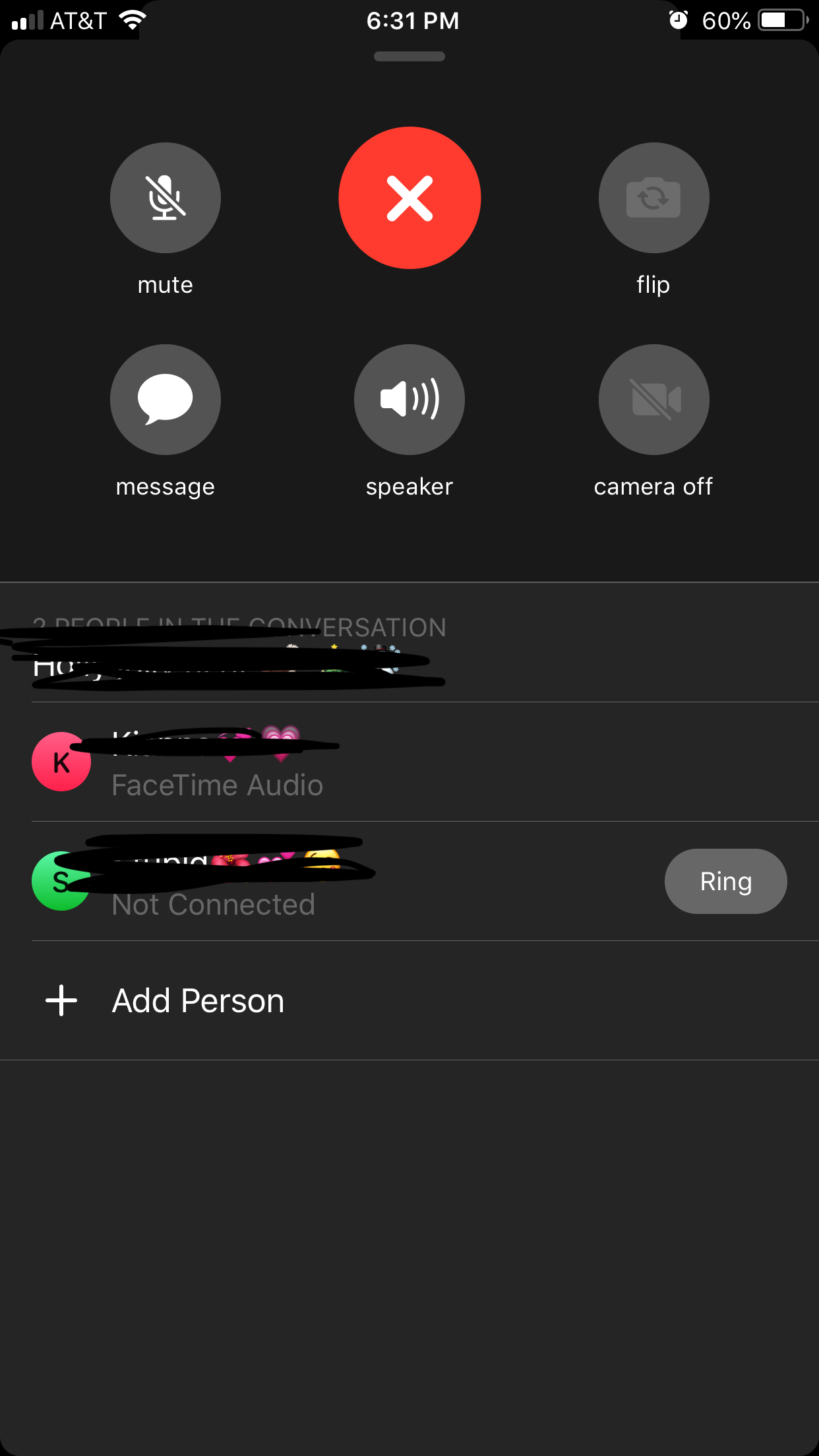 On Group FaceTime my camera option is not… - Apple Community