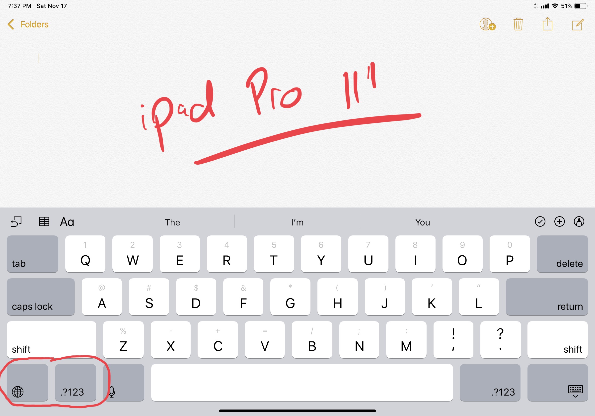 On Screen Keyboard Layout For Ipad Pro 11 Apple Community