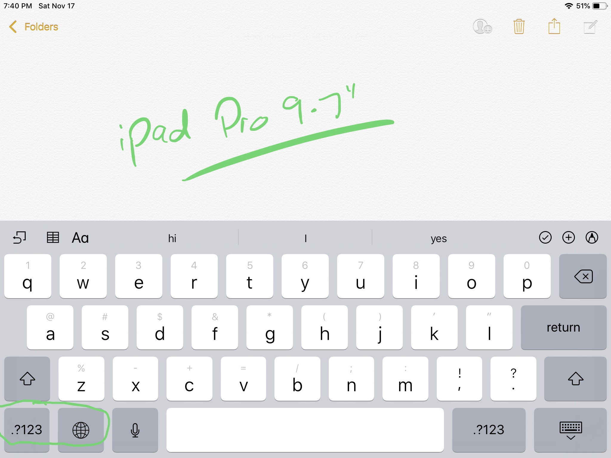 On Screen Keyboard Layout For Ipad Pro 11 Apple Community