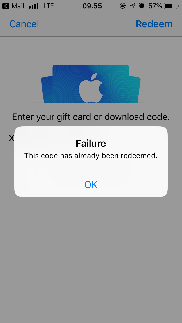 Redeem an iTunes Gift Card